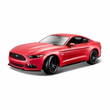 Modelauto ford mustang gt 2015 rood schaal 1:18/26 x 10 x 7 cm