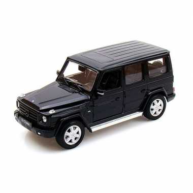 Modelauto mercedes-benz g-klasse zwart schaal 1:24/19 x 7 x 8 cm