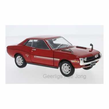 Modelauto toyota celica 1973 rood schaal 1:24/17 x 6 x 5 cm