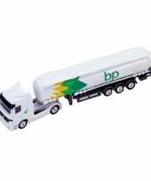 Bp witte tankwagen speelgoed modelauto 1 87