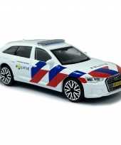 Modelauto audi a6 politie nederland 2019 schaal 1 43 11 x 4 x 3 cm