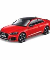 Modelauto audi rs5 coupe rood schaal 1 24 19 x 8 x 5 cm