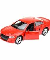 Modelauto dodge charger 2016 rood 1 34