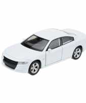 Modelauto dodge charger 2016 wit 1 34