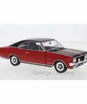 Modelauto opel commodore a gs e 1970 rood schaal 1 24 19 x 7 x 6 cm
