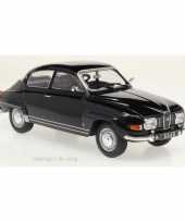 Modelauto saab 96 1970 zwart schaal 1 24 17 x 6 x 6 cm
