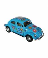 Vw kever modelauto blauw