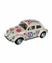 Vw kever modelauto wit